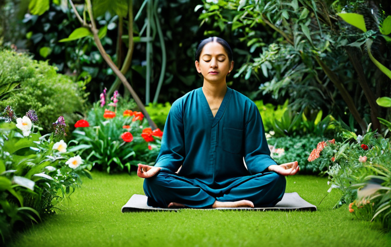 **
"A person meditating in a peaceful garden, surrounded by lush greenery and flowers, fully clothed in comfortable, modest attire. Soft, diffused lighting. Focus on inner peace and well-being. Safe for work, appropriate content, professional, family-friendly, perfect anatomy, natural proportions, well-formed hands, proper finger count."
**
